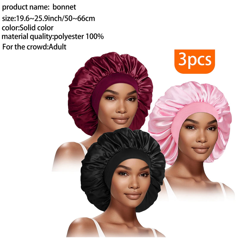 3 peças moda feminina gorro grande borda larga chapéu elástico