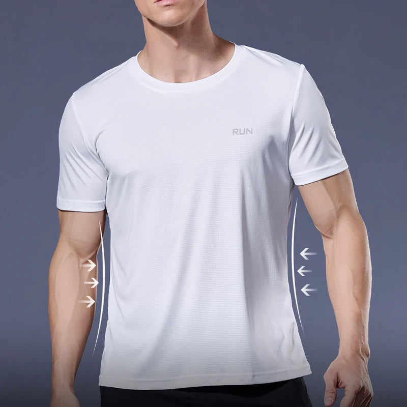 Running Shirts Soccer Shirts Men's Jersey Sportswear Mens Jogging T-Shirts Quick Dry Compression Sport T-Shirt Fitness Gym